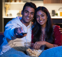 Couple Watching Tv